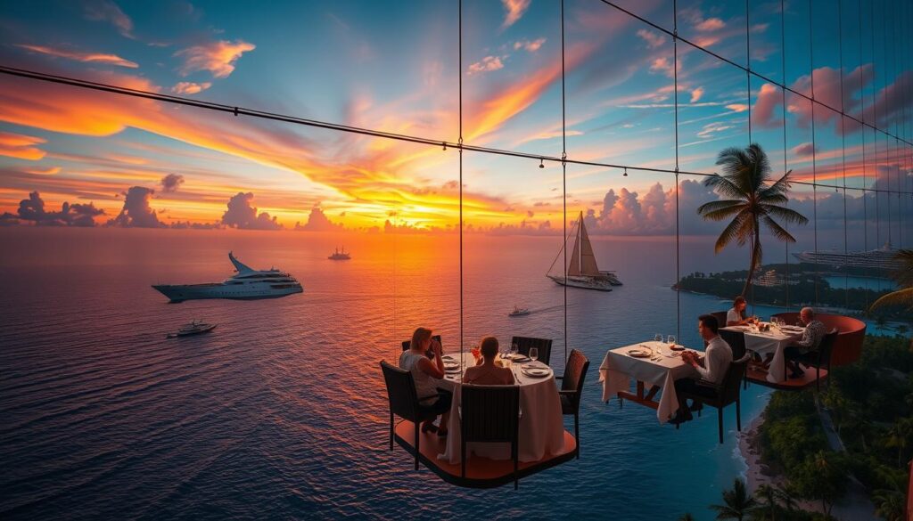 Aerial Dining in Punta Cana