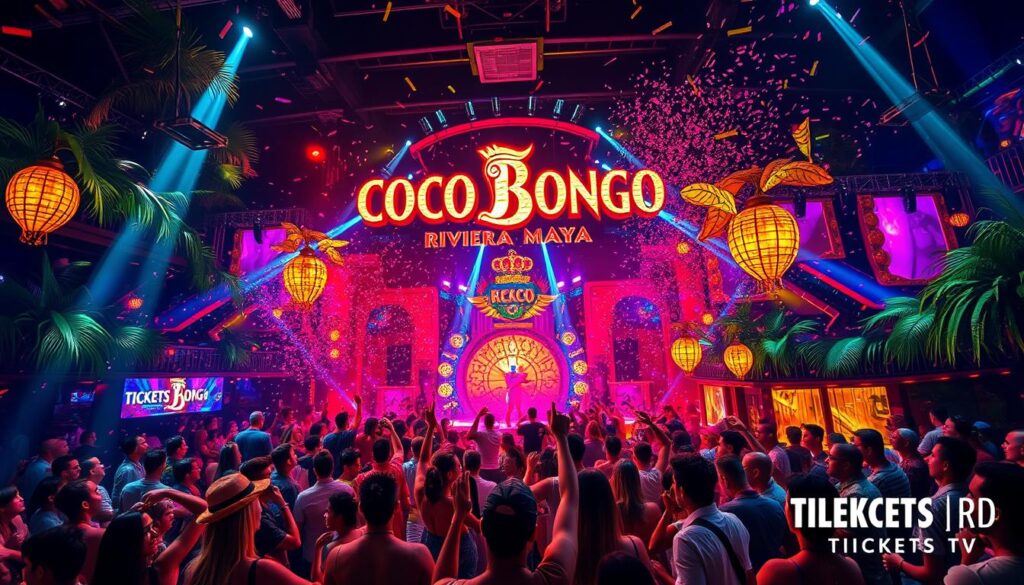 Ambiente vibrante de Coco Bongo