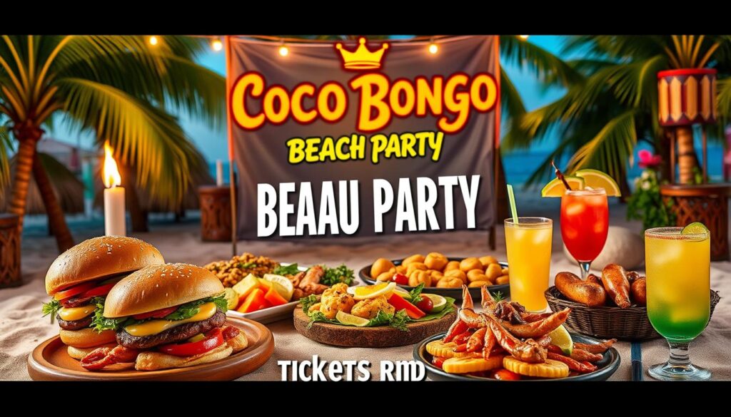 Coco Bongo menu