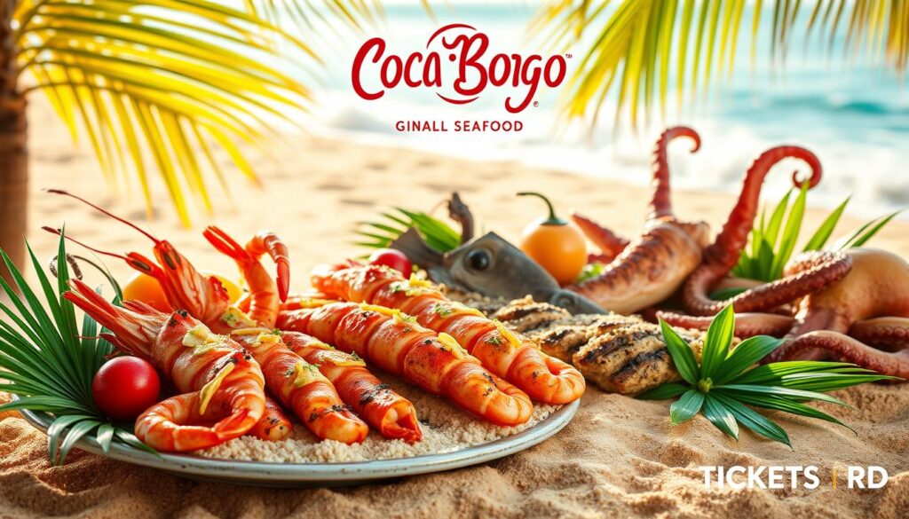 Coco Bongo seafood menu